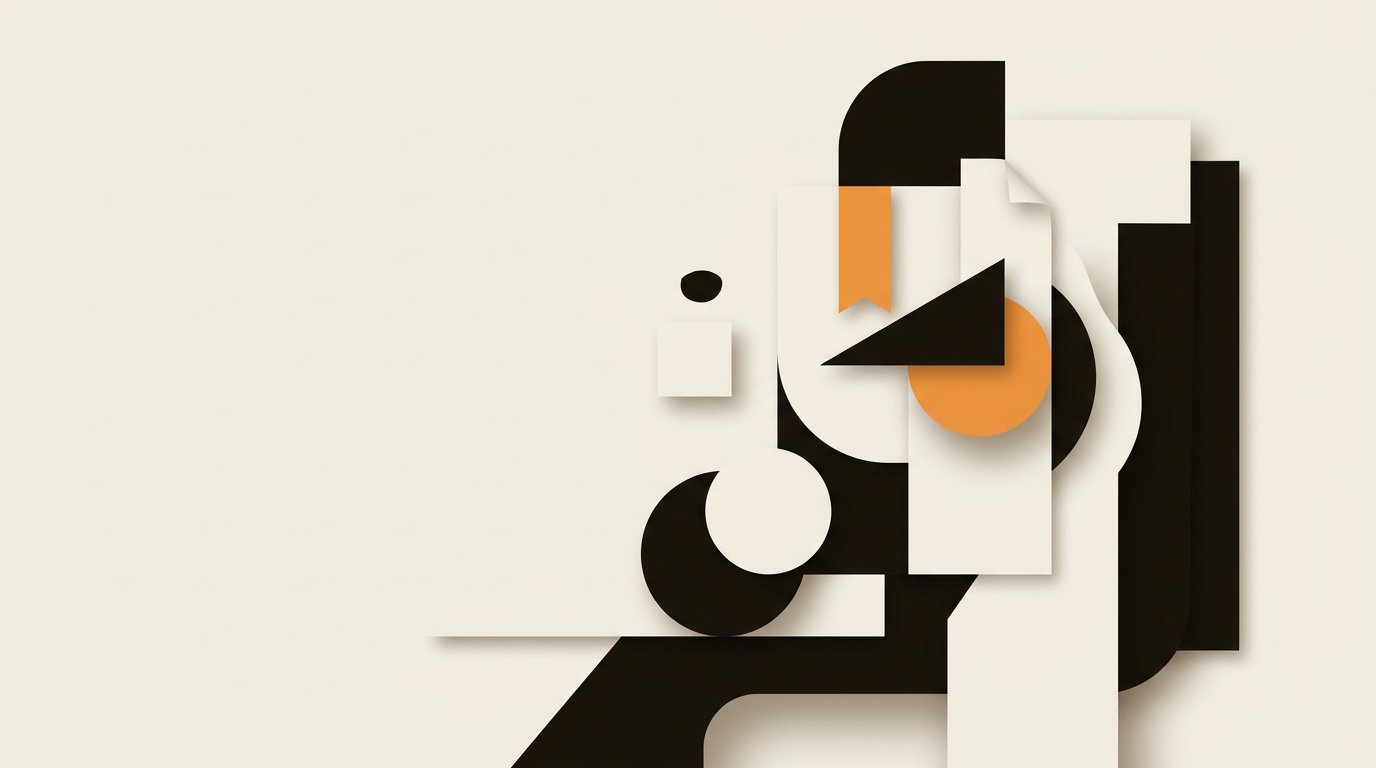 Editorial blog header on warm cream with orange brand accent: competitor, launches, new, feature.